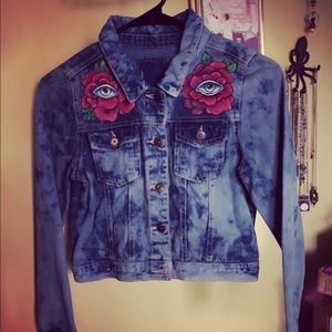Hand painted jean jacket